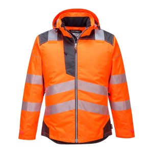 CASACO IMPERMEÁVEL LARANJA AV/CINZA T400